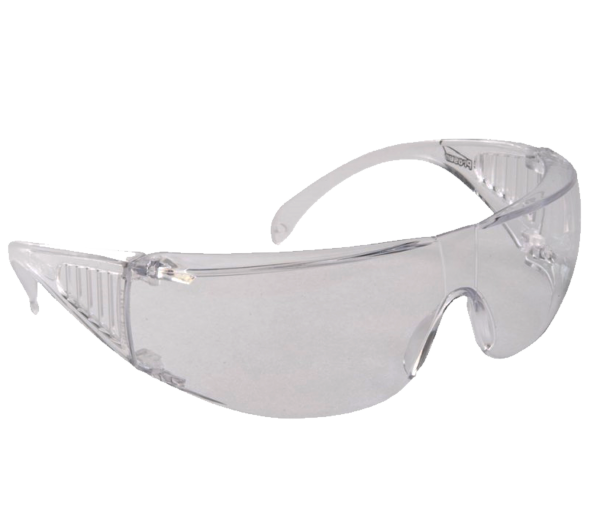 Evalab Occhiali protettivi schermo e protezioni laterali in policarbonato trasparente